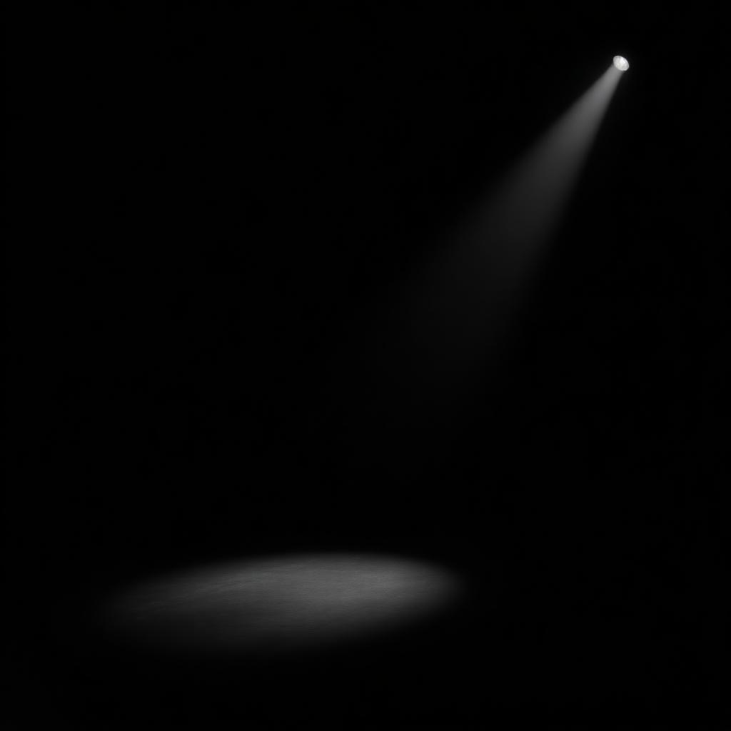 Stage haze illuminated by a single beam